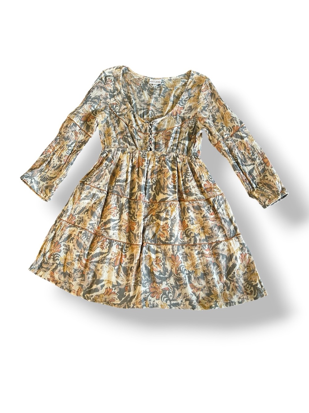 [Shyanne] 3/4 Sleeve Floral Dress